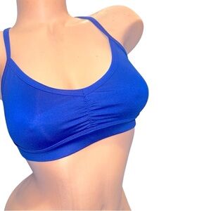 ALO Yoga Women's Strappy Indigo Sports Bra